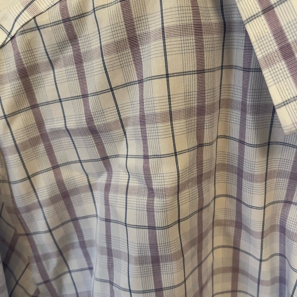 JCrew white/purple button down - Picture 3 of 3
